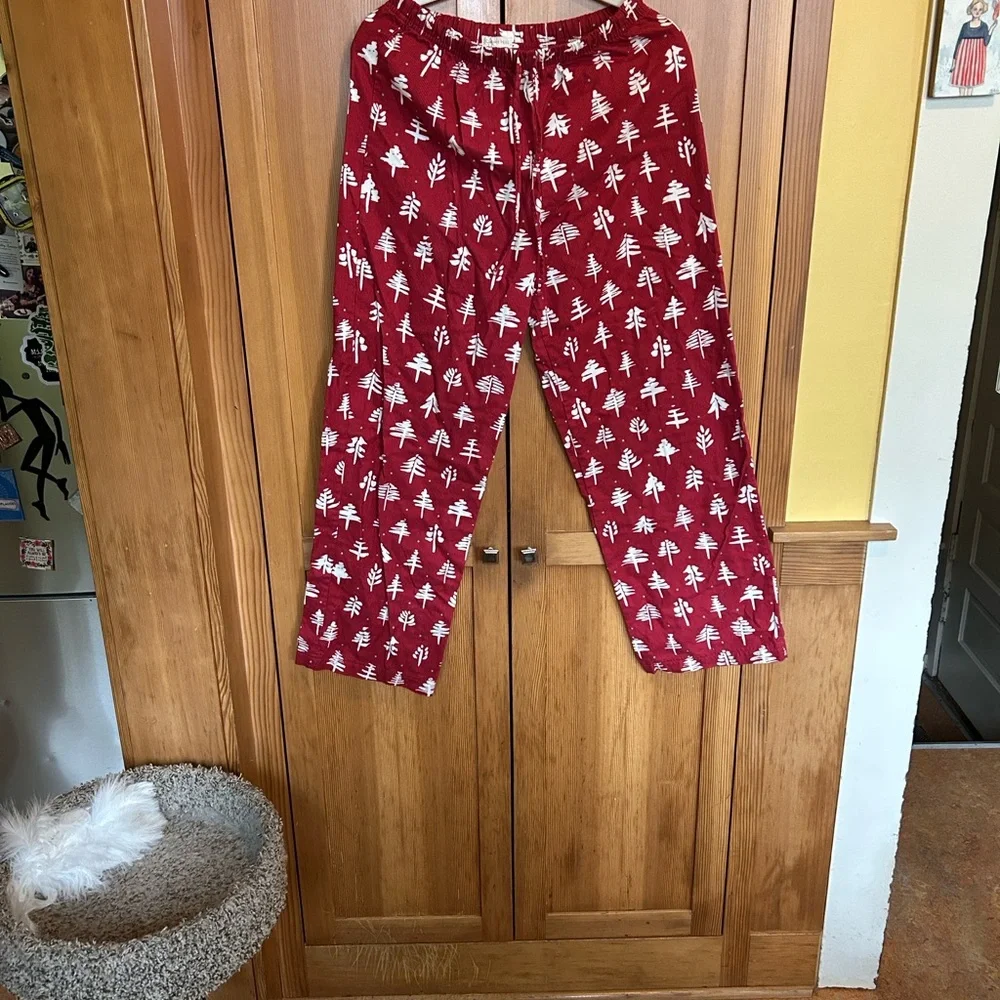 Garnet Hill Organic Cotton Flannel PJ Pants -L - Picture 2 of 8